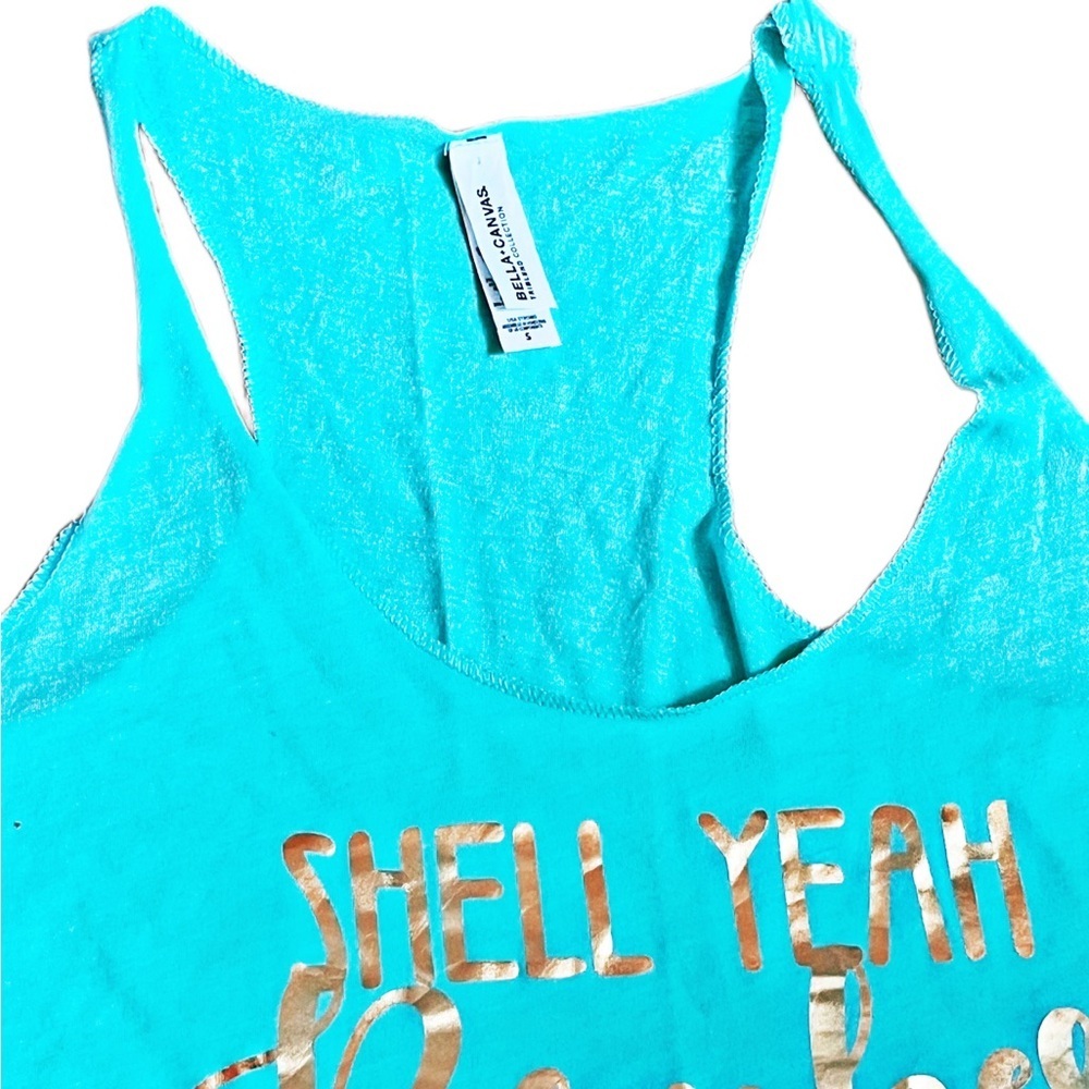 Shell Yeah Beaches" tank top - Picture 4 of 5